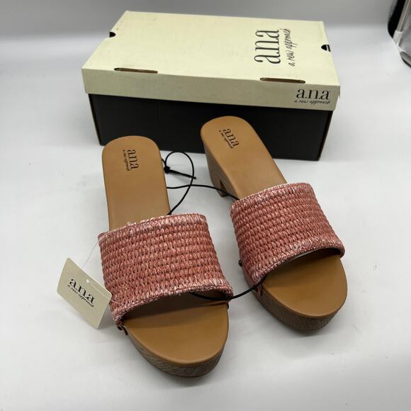 a.n.a Womens Robinson Heeled Sandals Terracotta Pink Size 9.5M - Picture 4 of 13